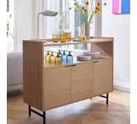 Mobile bar impiallacciato rovere, Volga Beige TU