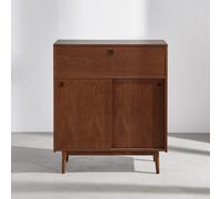 Mobile bar vintage con 2 ante scorrevoli, 1 cassetto a ribalta e 1 nicchia lung. 90 cm