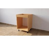 Mobile Base Forno da 60 cm, di Colore Faggio con Le Seguenti Misure: l=60, h72, P=55 cm spedizione in Kit, con pattina. Altezza compreso piedini 82 cm FAGGIO