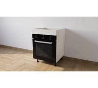Mobile Base Forno da 60 cm, di Colore Larice Bianco con Le Seguenti Misure: l=60, h72, P=55 cm spedizione in Kit, con pattina. Altezza compresi piedini 82 cm