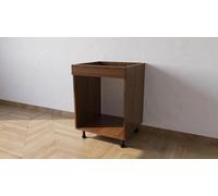 Mobile Base Forno da 60 cm, di Colore Noce con Le Seguenti Misure: l=60, h72, P=55 cm spedizione in Kit, con pattina. Altezza compresa di Piedini 82 cm