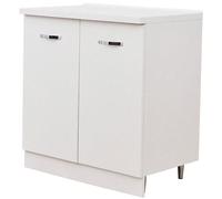 Mobile Base per Cucina Componibile, Mobiletto con Struttura in Legno Robusta e Resistente, Colore Olmo, Maniglia con Finitura Cromata, Design Moderno Dona alla tua casa un aspetto moderno e luminoso,