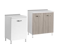 MOBILE BASE PER CUCINE COMPONIBILI L.60 x P.50 x H.85. - 1 anta - col. bianco