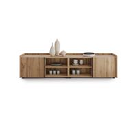 Mobile Basso Romina (183,6x36x44 cm), 2 Ante, Rovere Rustico