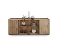 Mobile Basso Romina (183,6x36x70 cm), 2 Ante, Rovere Rustico
