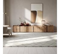 Mobile Basso Romina (273,6x36x44 cm), 6 Ante, Rovere Rustico