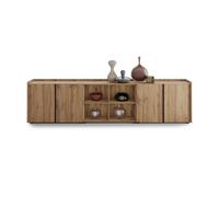 Mobile Basso Romina (273,6x36x70 cm), 4 Ante, Rovere Rustico