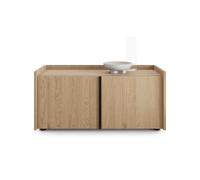 Mobile Basso Romina (93,6x36x44 cm), 2 Ante, Rovere Naturale