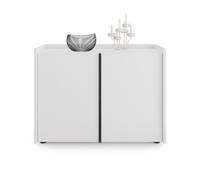 Mobile Basso Romina (93,6x36x70 cm), 2 Ante, Bianco Frassino