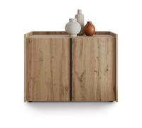 Mobile Basso Romina (93,6x36x70 cm), 2 Ante, Rovere Rustico