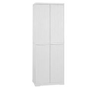 MOBILE BOX DA ESTERNO TUTTOPIANI RATTAN BIANCO LINE ELEGANCE 65X45X180