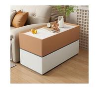 Mobile buffet con contenitore Tavolino da divano in legno massello tavolo ad angolo moderno semplice soggiorno credenza portaoggetti comodino for la casa Mobile contenitore(Orange,80x30x60cm)