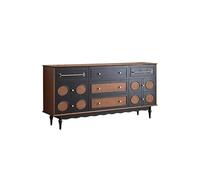 Mobile Buffet Credenza da pranzo in legno massello, mobile da cucina for la casa, credenza retrò da parete for il soggiorno Credenza con Contenitore