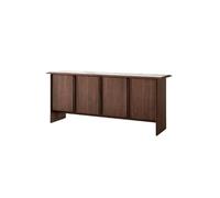 Mobile Buffet Mobiletto laterale da cucina in legno massello, con piano in pietra, for riporre mobili da ristorante Credenza con Contenitore(180cm)