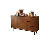 Mobile Buffet Tavolo d'Ingresso Vintage per Casa 160 cm, Mobile con Ripostiglio per Soggiorno Rifiniture Noce, adatto a Cucina, Camera da Letto, Ingresso etc Credenza con Contenitore