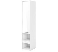 Mobile camera da letto verticale BIM FURNITURE, colonna cm46x45x217h, bianco lucido