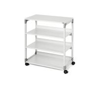 Mobile/carrello Multifunzione System 88 - con ruote - 4 ripiani - 75 x 43,2 x 87