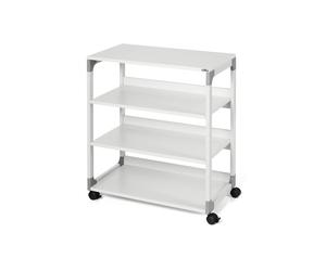 Mobile/carrello Multifunzione System 88 - con ruote - 4 ripiani - 75 x 43,2 x 87