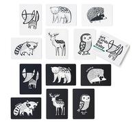 Mobile/carte bianco e nero - Animali della foresta