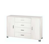 Mobile cassettiera in kit Sarmog 4 cassetti 112x70x41 cm bianco Bianco