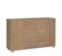 Mobile cassettiera in kit Sarmog 4 cassetti 112x70x41 cm noce Noce