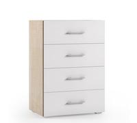 MOBILE CASSETTIERA STUDIO UFFICIO SCRIVANIA L60xP40xH87 CM CONTEMPORARY ROVERE