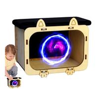 Mobile Cinema Projector - Supporto in legno - Esperienza ologramma 3D | Mini Teatro - Display Smartphone - Proiettore per presentazione di prodotti, desktop teatrale, visualizzazione creativa