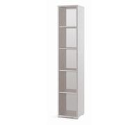 Mobile Colonna 4 Ripiani H199 L39 P41 Cm colore Bianco Ossido Db381k Sarmog