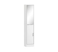 MOBILE COLONNA BAGNO KLEANKIN IT834-371 - Armadio in truciolato bianco con 2 porte e 5 ripiani