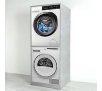 Mobile Colonna per Porta Lavatrice e Asciugatrice Bagno Lavanderia a Giorno 70