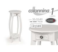 MOBILE COMODINO COLONNINA ELEGANT IN LEGNO CON CASSETTO 323280 CM TOD-801051