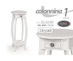 MOBILE COMODINO COLONNINA ELEGANT IN LEGNO CON CASSETTO 323280 CM TOD-801051