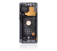 Mobile™ compatibile con assemblaggio OLED con cornice per Samsung Galaxy Note 10 Lite (ricondizionato) (Aura Glow/Argento)