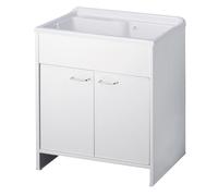 Mobile con lavatoio per lavanderia in pvc 80x50 cm