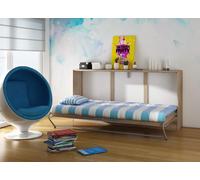 BIM Furniture Roger - Letto Pieghevole da Parete, 90 x 200 cm, con Letto Pieghevole Integrato