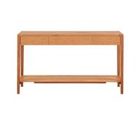Mobile Consolle moderna con 3 cassetti, tavolo da ingresso stretto in legno con ripiano aperto, tavoli da ingresso in stile fattoria for ingresso, ingresso anteriore, corridoio, soggiorno stoccaggio