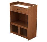 Mobile Contenitore A Tre Ripiani, Elegante Mobile In Legno Con Cassetto, Unità