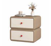 Mobile contenitore con due cassetti che offrono una capienza generosa, soluzione compatta ideale per camere da letto di piccole dimensioni(Khaki,(20x16x18in))