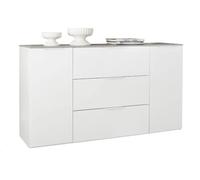 Mobile Contenitore ingresso bianco e cemento linea Galaverna con 2 ante e 3 cass