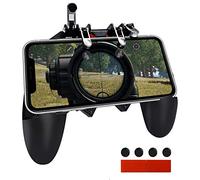 Mobile Controller Joystick Smartphone Trigger Gamepad Cellulari Mobili Game Grip L1 R1 L2 R2 Porta Staffa da Gioco per PUBG COD Compatibile con Telefono iPhone iOS Android Larghezza da 7 a 9,5 cm