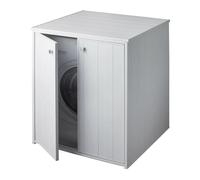 Mobile Copri Lavatrice Asciugatrice 77 X 71 Due Ante Pvc Bianco