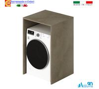 Mobile Copri Lavatrice Asciugatrice 71x61x105 Universale Bianco Frassino Argilla