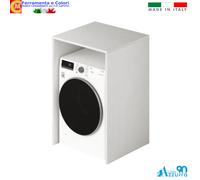 Mobile Copri Lavatrice Asciugatrice 71x61x105 Universale Bianco Frassino Argilla