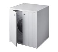 Mobile Copri Lavatrice Asciugatrice 77 X 71 Due Ante Pvc Bianco
