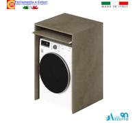 Mobile Copri Lavatrice in Legno 71x61x105 cm Universale Bianco Frassino Argilla