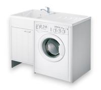 Mobile coprilavatrice 1 anta per montaggio lavatrice con lavatoio 109x60xH89 cm