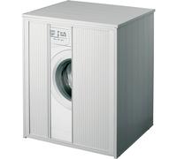 Mobile coprilavatrice a serrandina in pvc XL 76x71x94 cm bianco Bianco