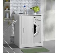 Mobile coprilavatrice con chiusura a serranda orizzontale 71x60 cm Bianco