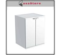 Mobile coprilavatrice in resina 2 ante BIANCO L 68,5 x P 64,5 x 88 h cm