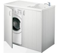 MOBILE COPRILAVATRICE LAVATOIO IN RESINA PVC 109X60X89HCM SMONTATO